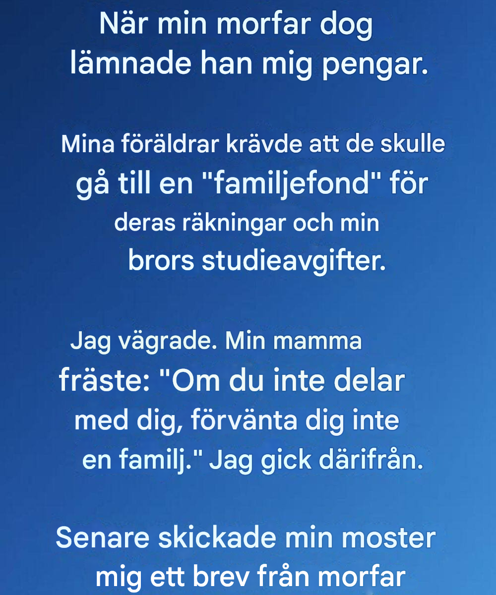 Läxan min farfar lärde mig som förändrade allt
