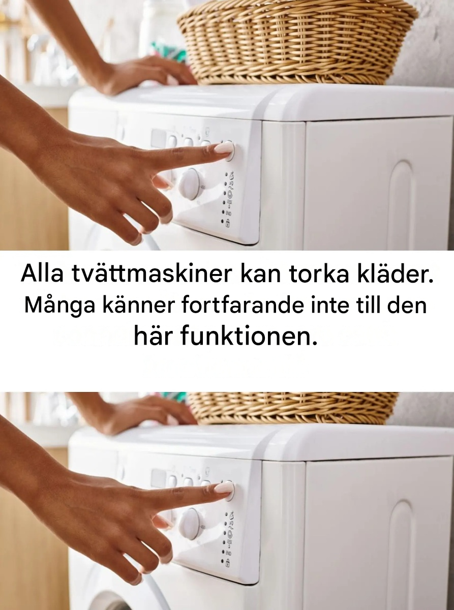 Visste du att din tvättmaskin även kan torka dina kläder? En funktion som många fortfarande inte känner till.