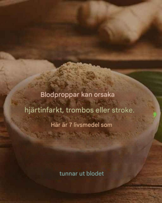 7 effektiva blodförtunnande livsmedel du behöver känna till