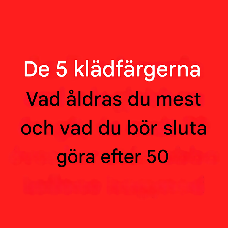 Över 50? Undvik dessa 5 färger som stjäl din glöd