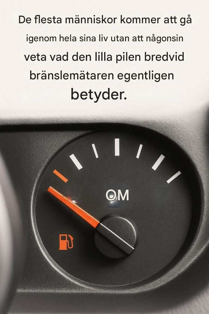 De flesta människor kommer att gå igenom hela sina liv utan att någonsin veta vad den lilla pilen bredvid bränslemätaren egentligen betyder.