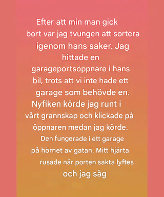 Min makes plötsliga död sedan många år lämnade ett tomrum i mitt hjärta som ingenting kunde känna.
