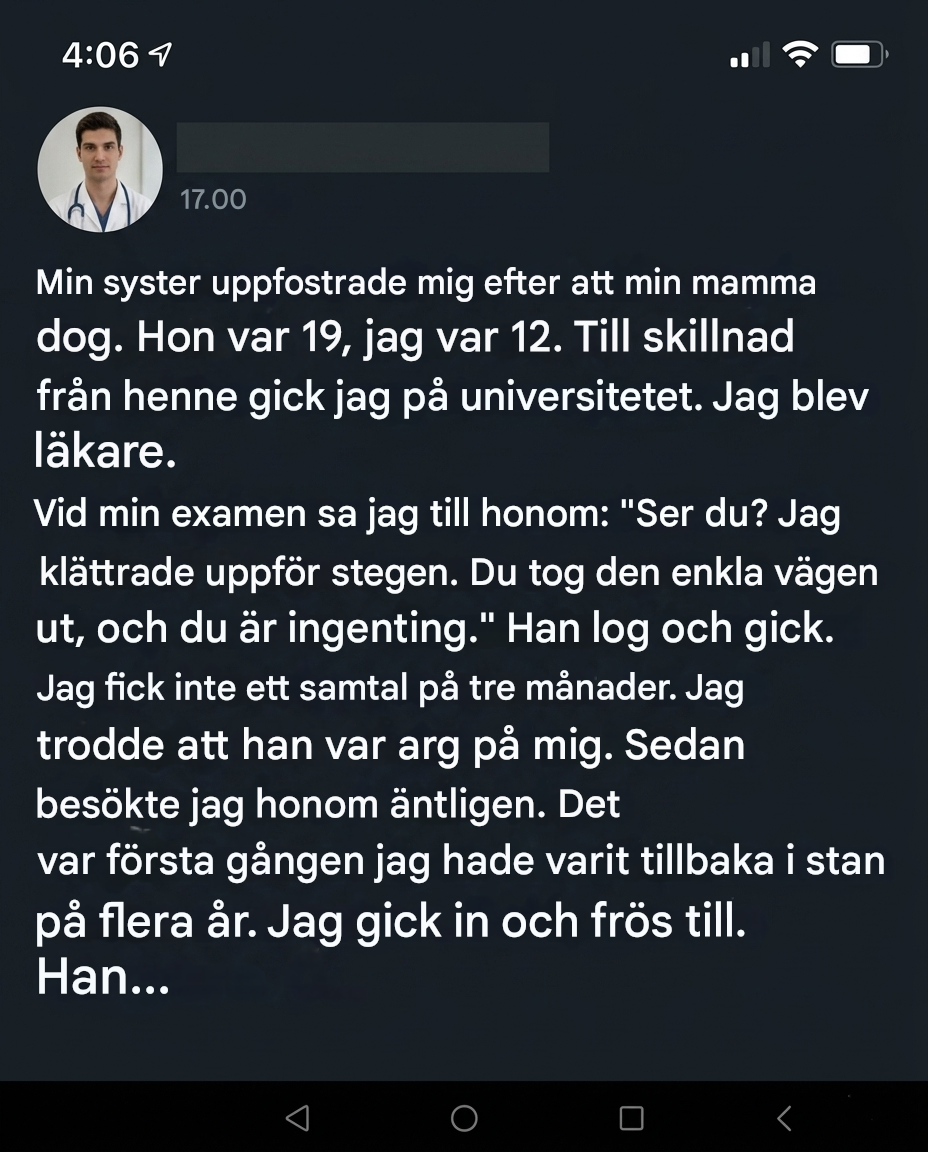 Efter att ha uppfostrat henne kallade jag min syster för “mindre bra” – sedan insåg jag hur fel jag hade.