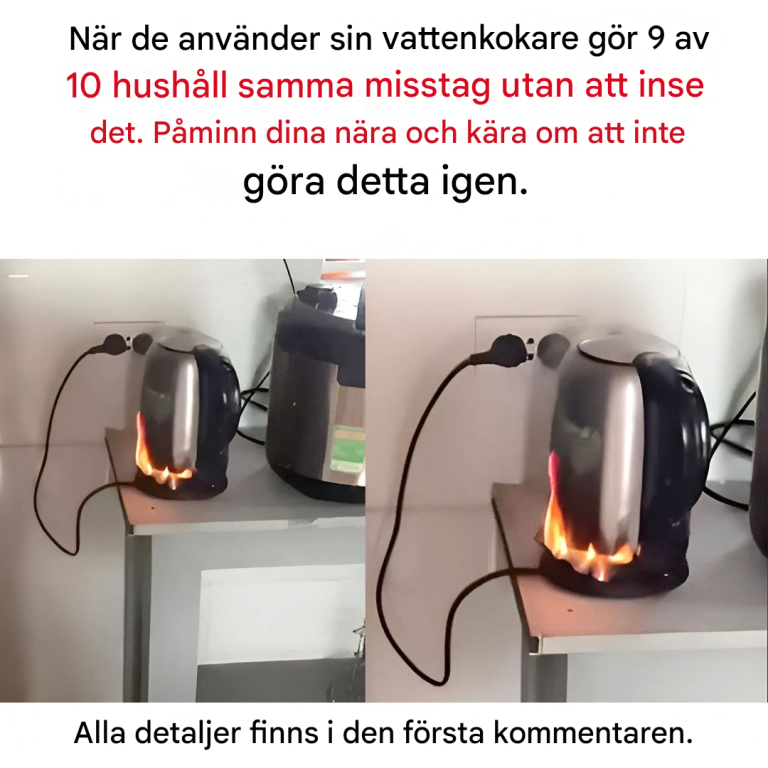 Du är förmodligen ett av de 9 av 10 hushåll som gör detta misstag med sin vattenkokare.