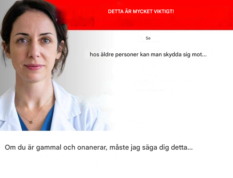 Om du är gammal och onanerar, måste jag säga dig detta…