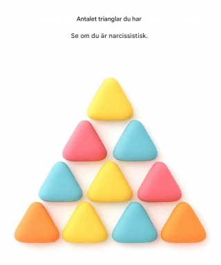 Antalet trianglar du ser avgör om du är narcissistisk.