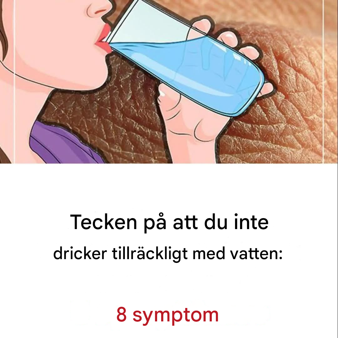 Vad händer i kroppen om du inte dricker tillräckligt med vatten?