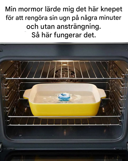 Här är ett enkelt gammaldags knep för att rengöra en ugn