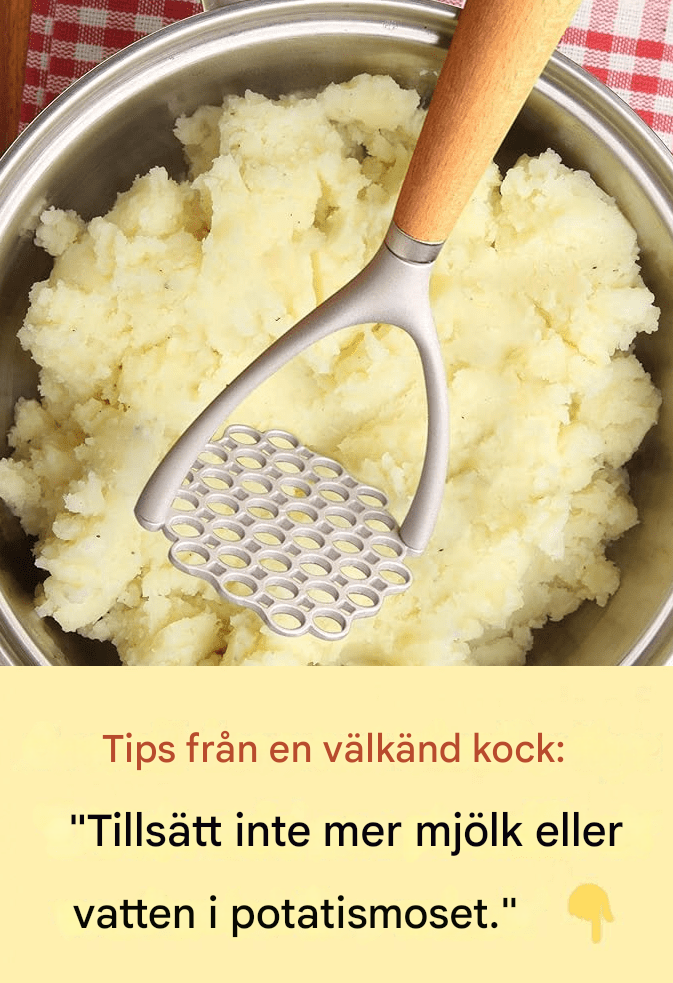 Den bäst bevarade hemligheten bakom krämig och god potatismos (det är INTE mjölk!)