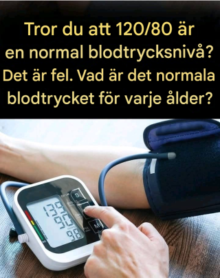 Vad är det normala blodtrycket för varje ålder