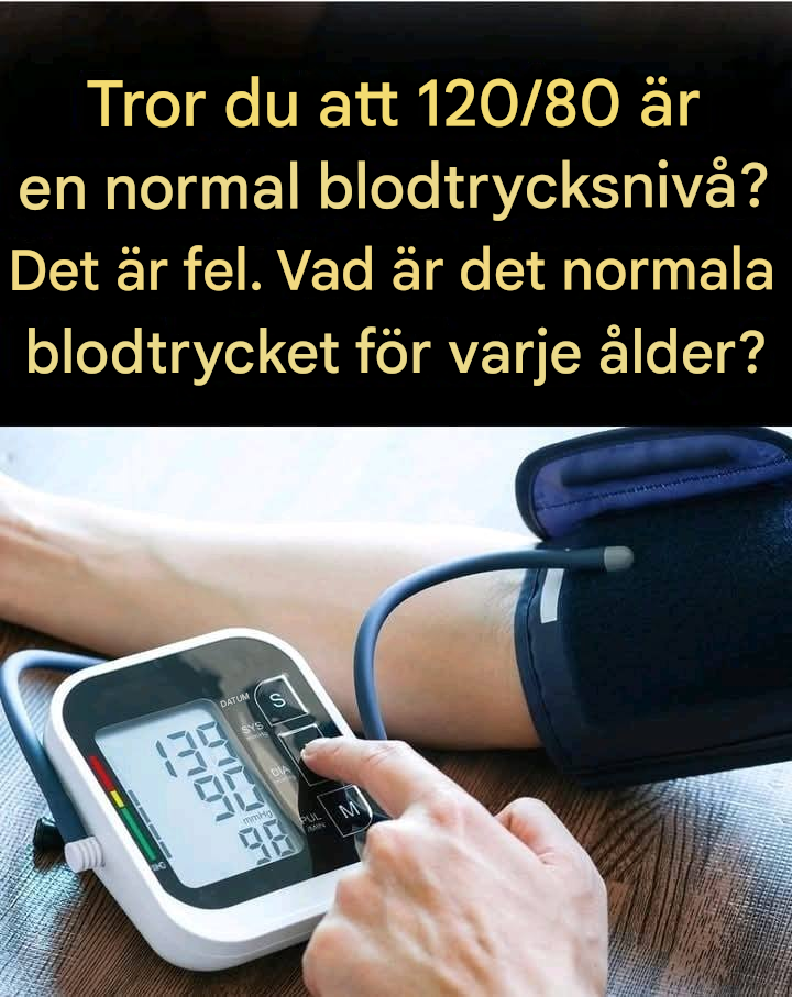 Vad är det normala blodtrycket för varje ålder