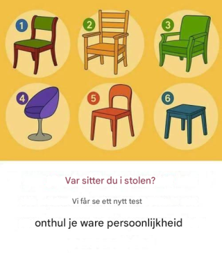 Vilken stol kommer du att sitta i? Ett förvånansvärt träffsäkert test av din personlighet.