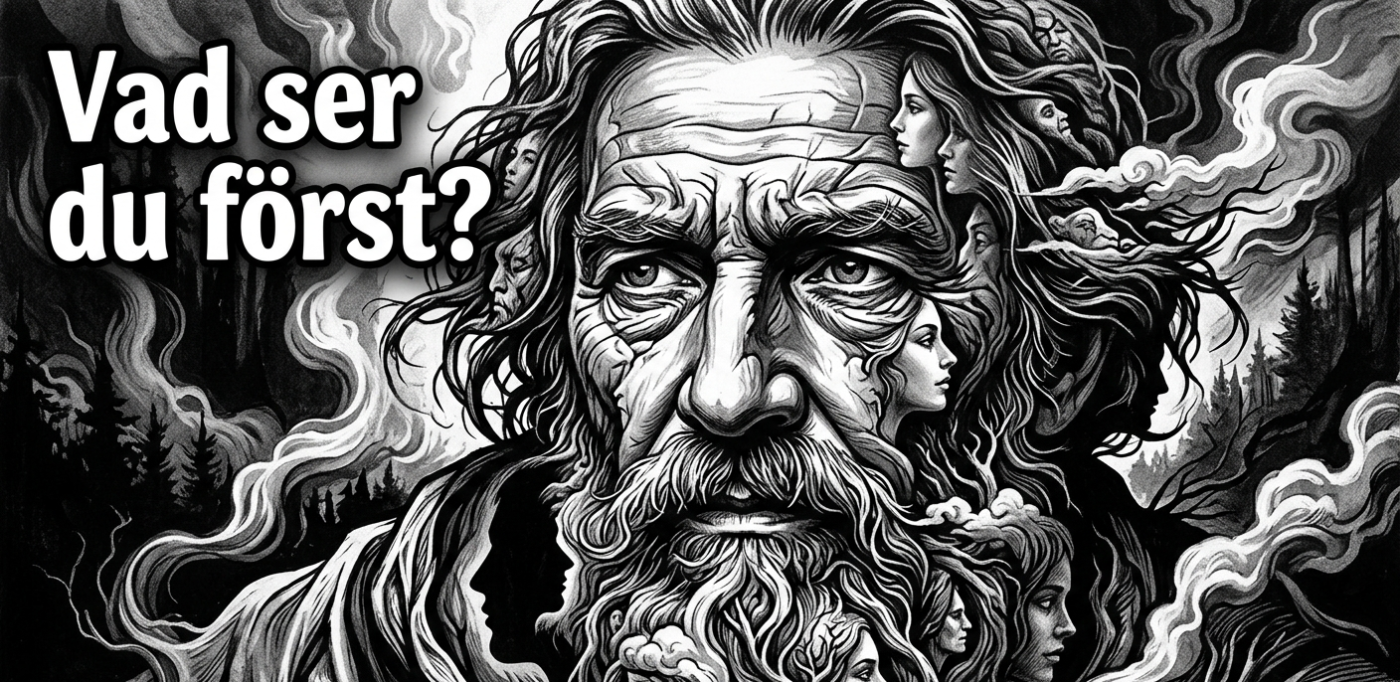 Vilket ansikte såg du först? Svaret kan överraska dig…