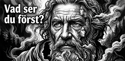 Vilket ansikte såg du först? Svaret kan överraska dig…