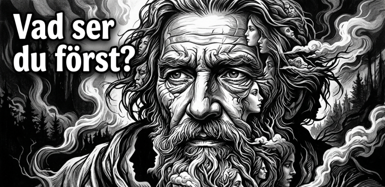 Vilket ansikte såg du först? Svaret kan överraska dig…